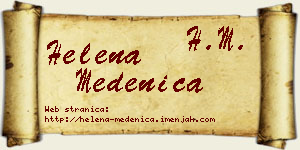 Helena Medenica vizit kartica